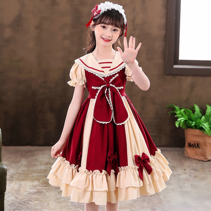 2022 Váy công chúa Disney mới Váy thời trang thoải mái cho trẻ em Lolita