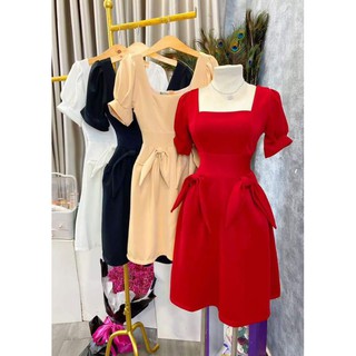 Đầm quảng châu phối nơ