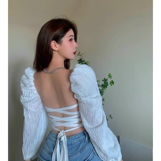 Áo CropTop Đan Day Lưng 🦋JENNA TOP🦋