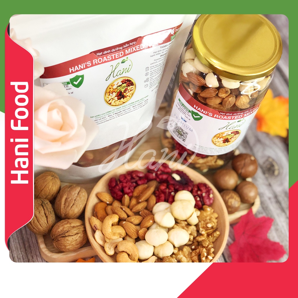 Mix 5 Loại Hạt Dinh Dưỡng Cao Cấp Nhập Khẩu, Chế Độ Ăn Kiêng Eat Clean  🍃 Hani Healthy Food