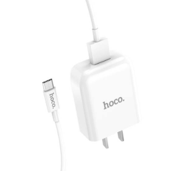 (MICRO USB) Bộ sac nhanh chính hãng Hoco C49 cho ss, oppo,..gồm củ, cáp sạc trắng, bền, bảo hành 6 tháng