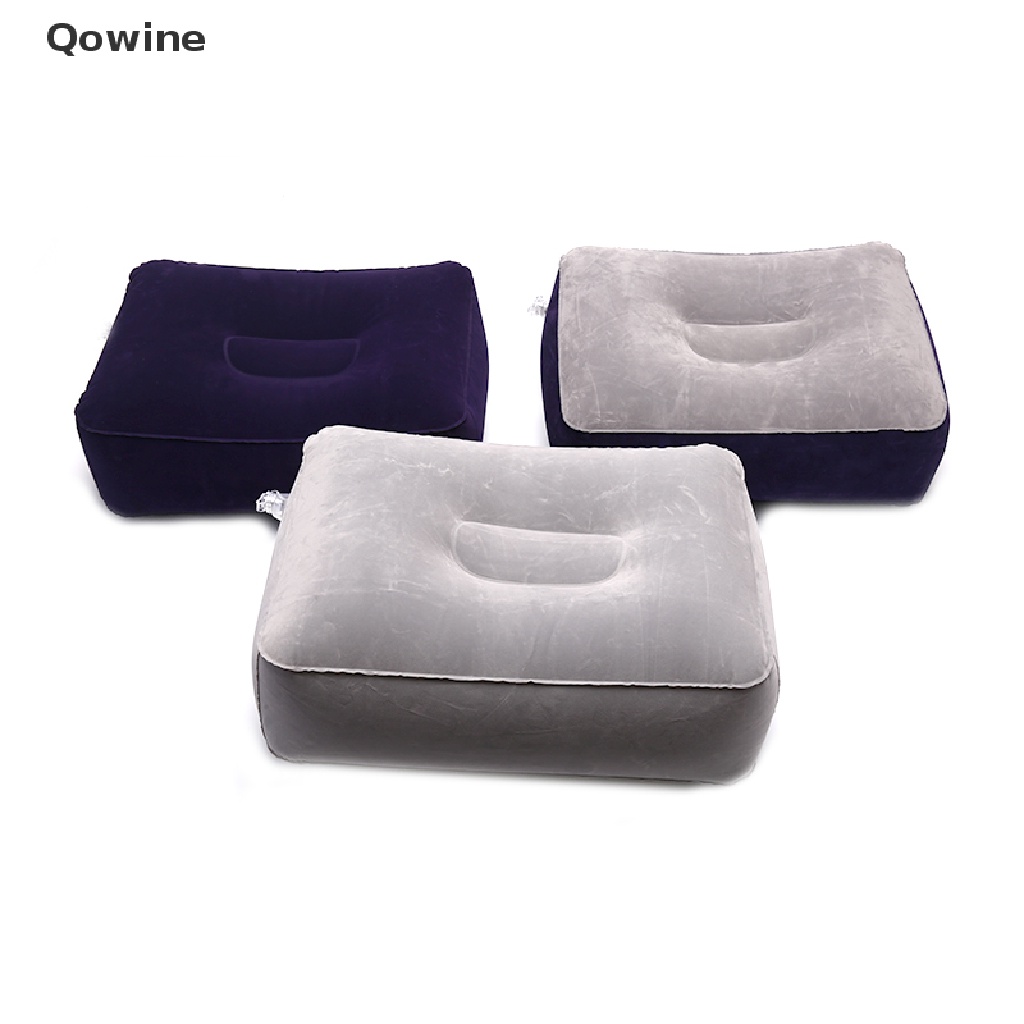 Gối kê chân bơm hơi bằng PVC mềm mại tiện dụng cho văn phòng/ du lịch