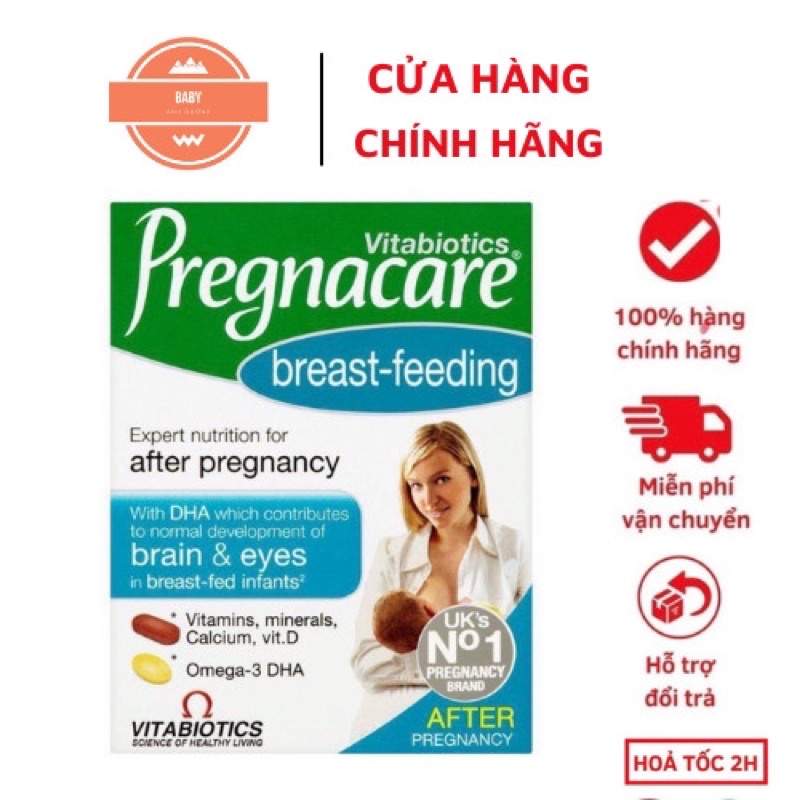 Vitamin tổng hợp Pregnacare Breast feeding cho mẹ sau sinh - Pregnacare bú Anh 84v: Uk