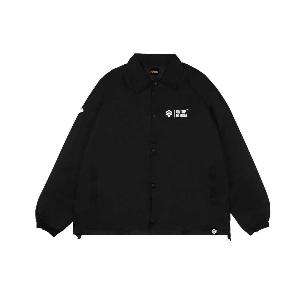 Áo khoác dù nam local brand ONTOP màu đen - UNI jacket O14-AK5