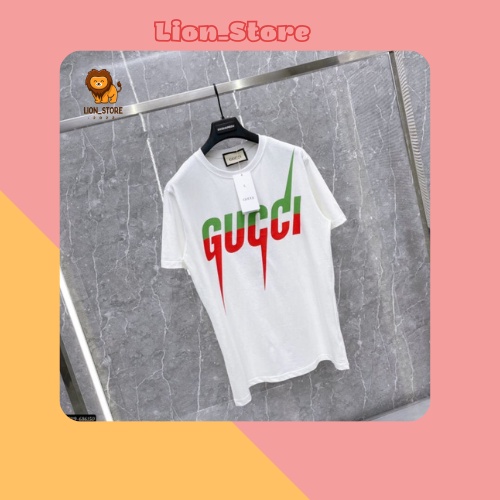 Áo Phông 5D GG Tia Sét , Áo Thun Cotton 5D Oversize Nam Nữ