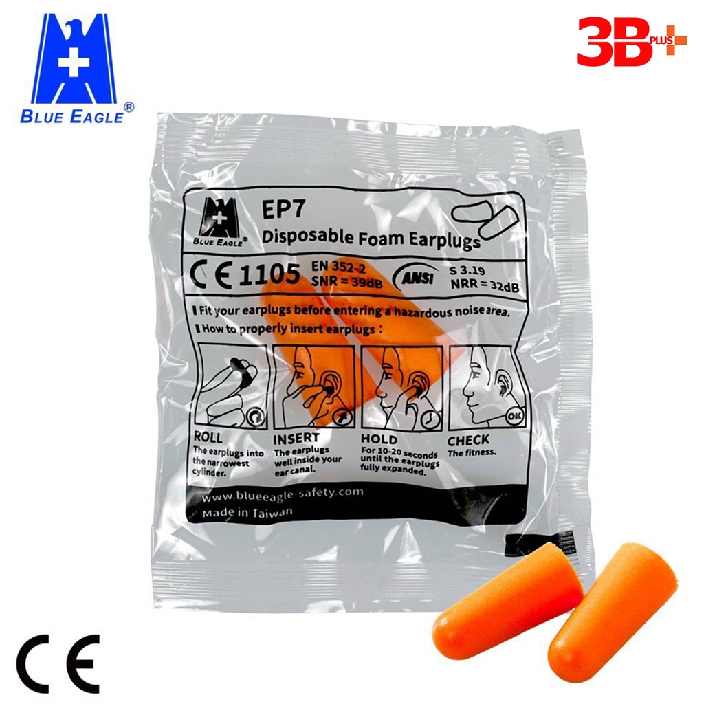 Nút bịt tai chống ồn không dây Blue Eagle EP7 - NHẬP KHẨU ĐÀI LOAN - CAM KẾT CHÍNH HÃNG