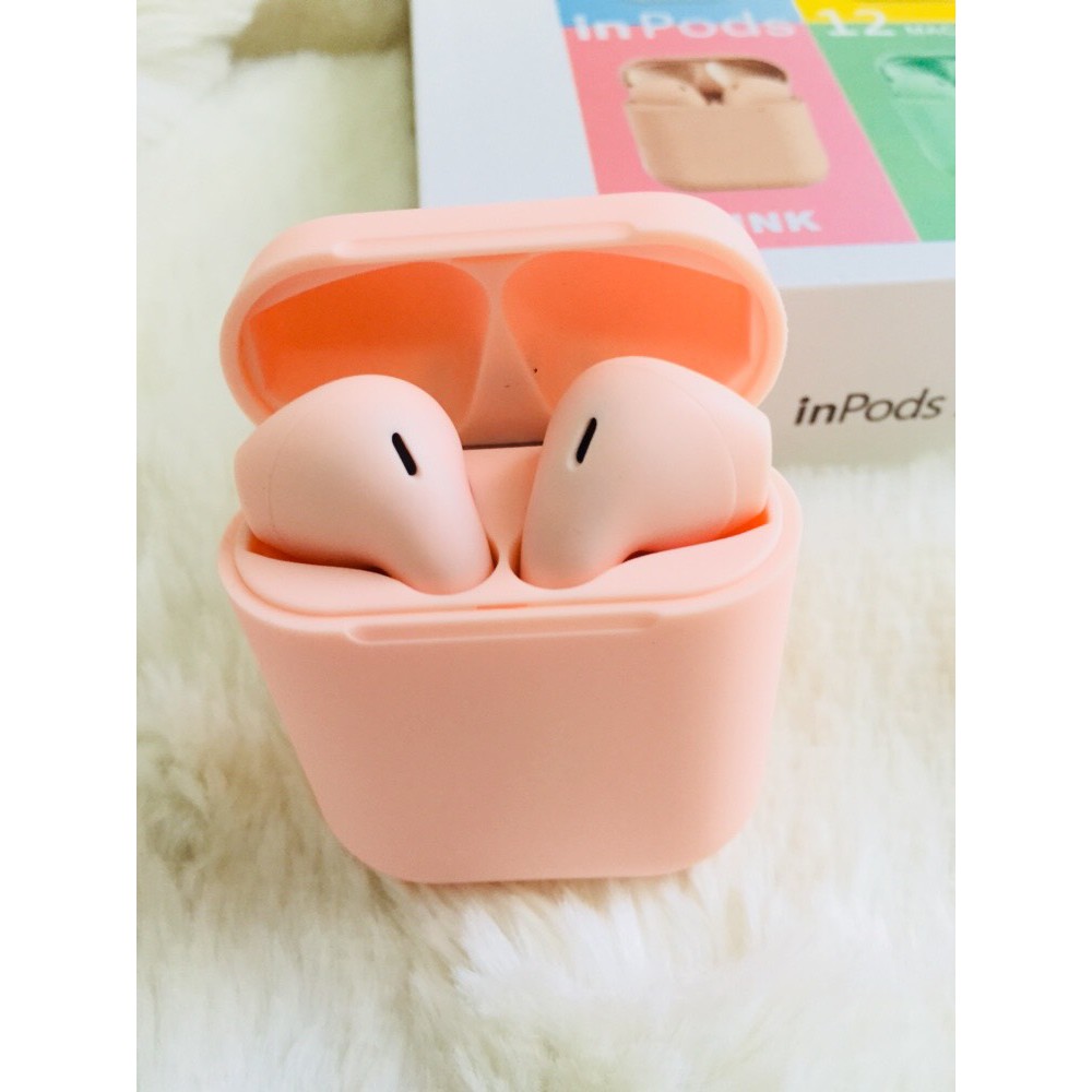 Tai nghe nhét tai không dây Bluetooth i12 Inpods 12, Cảm ứng vân tay 5.0, Nghe Siêu Hay