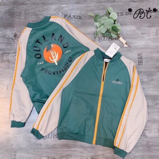ÁO KHOÁC UMI BOMBER XANH LƯNG XƯƠNG RỒNG