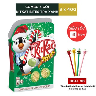 COMBO 3 GÓI KITKAT BITES TRÀ XANH - 3 x 30G