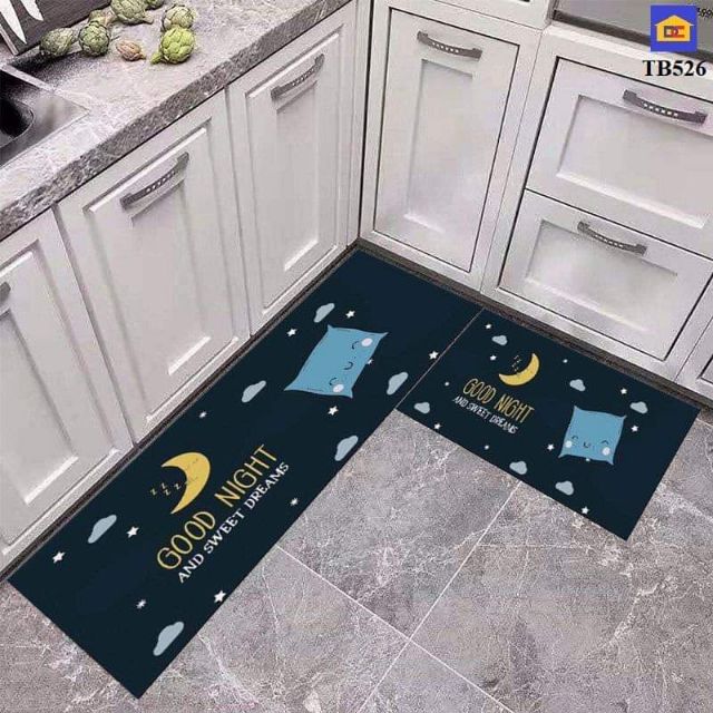 Thảm bếp bộ 2 tấm dài 1m2(40×60 và 40×120cm)