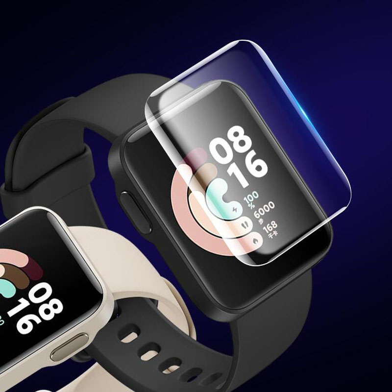 Set 2 Miếng Dán Tpu Mềm Trong Suốt Bảo Vệ Màn Hình Cho Xiaomi Mi Watch Lite