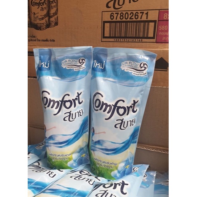 combo 12 túi xả vải comfort thái lan 580ml/ túi