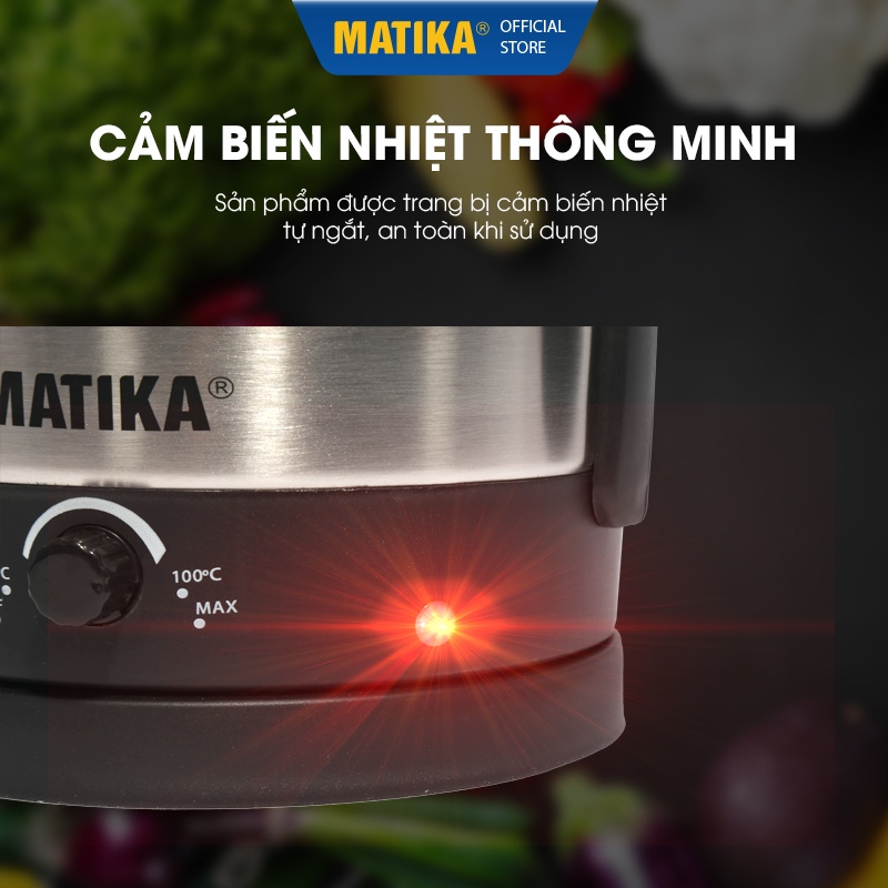 Ca Nấu Siêu Tốc Đa Năng MATIKA 1.6L Chất Liệu Inox 304 MTK1612