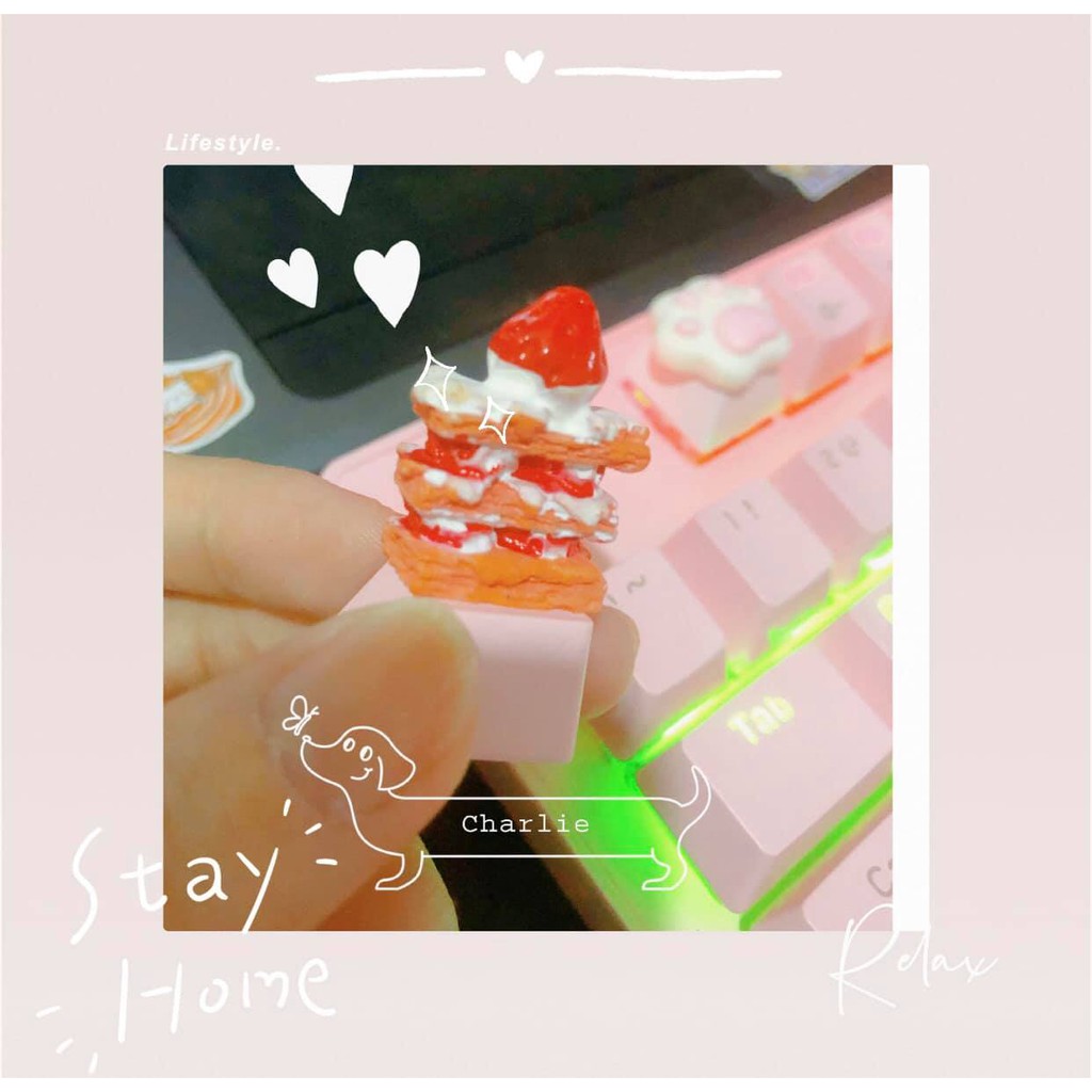 Keycap đồ ăn, bánh ngọt dành cho phím cơ 🍩 🍡