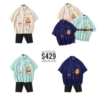 Bigsize Set ngố gấu S429
