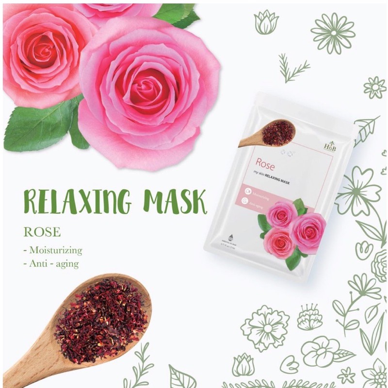 Mặt Nạ Dưỡng Ẩm Hoa Hồng- ( My Skin Relaxing Mask Rose )