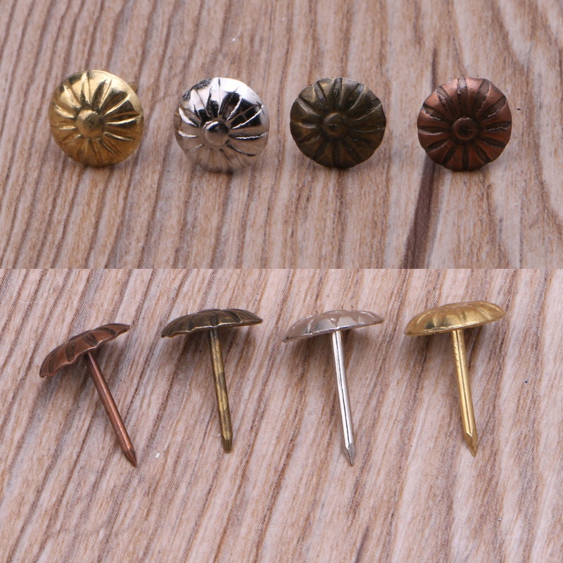 Set 500 Đinh Ghim Tròn Bằng Kim Loại Dùng Trang Trí Nội Thất DIY