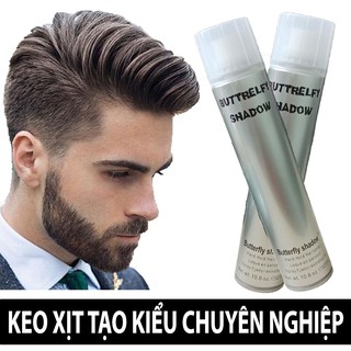 (HÀNG LOẠI 1) Gôm xịt tóc Buttrelfy Shadow giữ nếp tóc 320ml (gôm bạc)