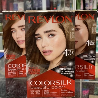 Thuốc nhuộm tóc revlon colorsilk số 51 nâu sáng