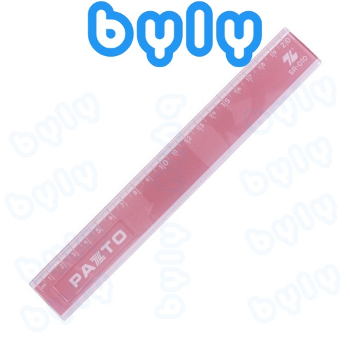 Thước kẻ 20cm tông màu pastel chọn màu 𝑻𝒉𝒊𝒆̂𝒏 𝑳𝒐𝒏𝒈 Pazto SR-010 - ByLy Store