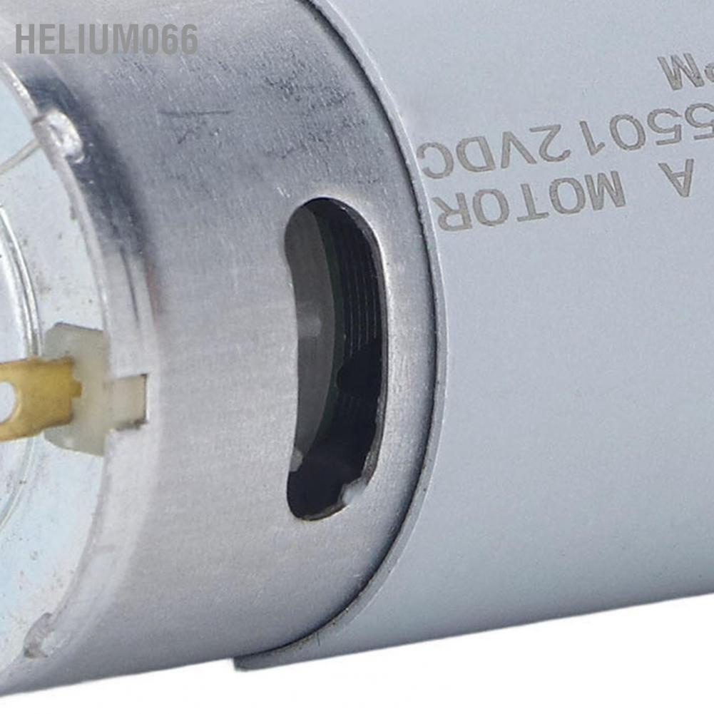 Helium066 Helium066 Động cơ chải DC Cuộn dây đồng bằng thép không gỉ Thân xoắn lớn 19 bánh răng cho xe điện trẻ em