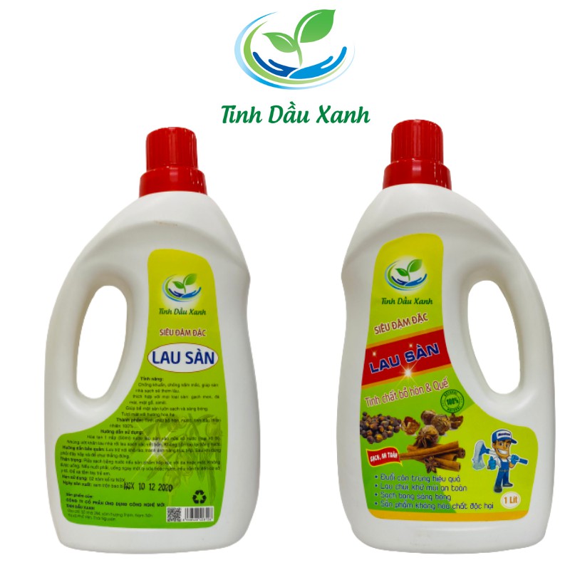 Nước Lau Sàn Tinh Dầu Xanh 1000ml Tinh Chất Chanh Bồ Hòn, Mùi Hương Dễ Chịu, Xua Đuổi Côn Trùng, An Toàn Cho Sức Khỏe