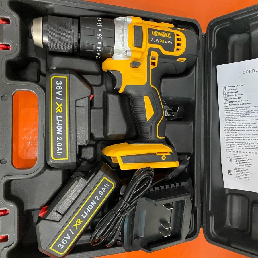 Máy Khoan Pin Dewalt 36V Có Búa - Máy Bắt Vít Đa Chức Năng - Tặng Pin Dự Phòng