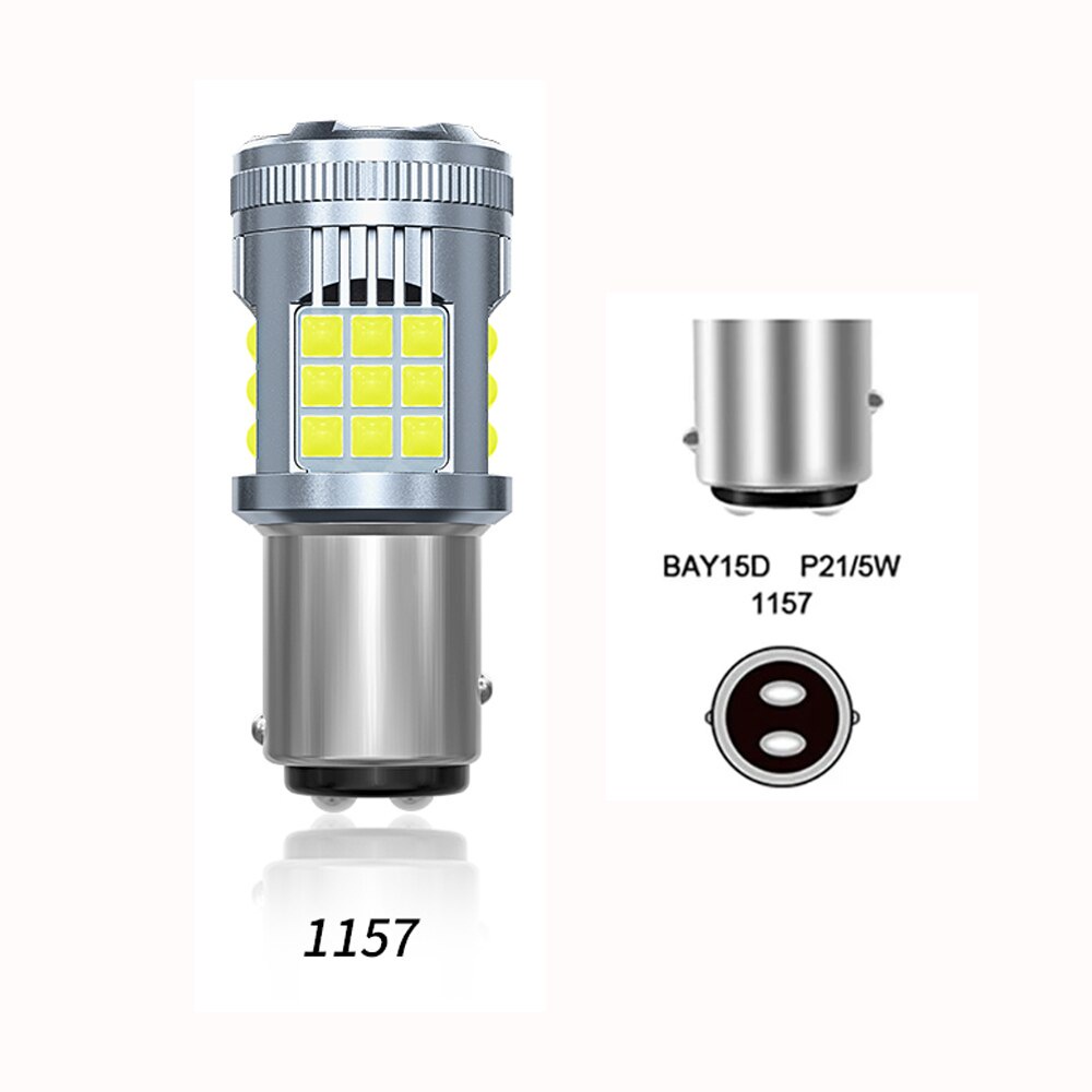 1 Đèn LED 1156 1157 BAY15D P21/5W Canbus 3030SMD Với Quạt Làm Đèn Rẽ DRL T20 7440 W21/5W 12V Cho Xe Hơi