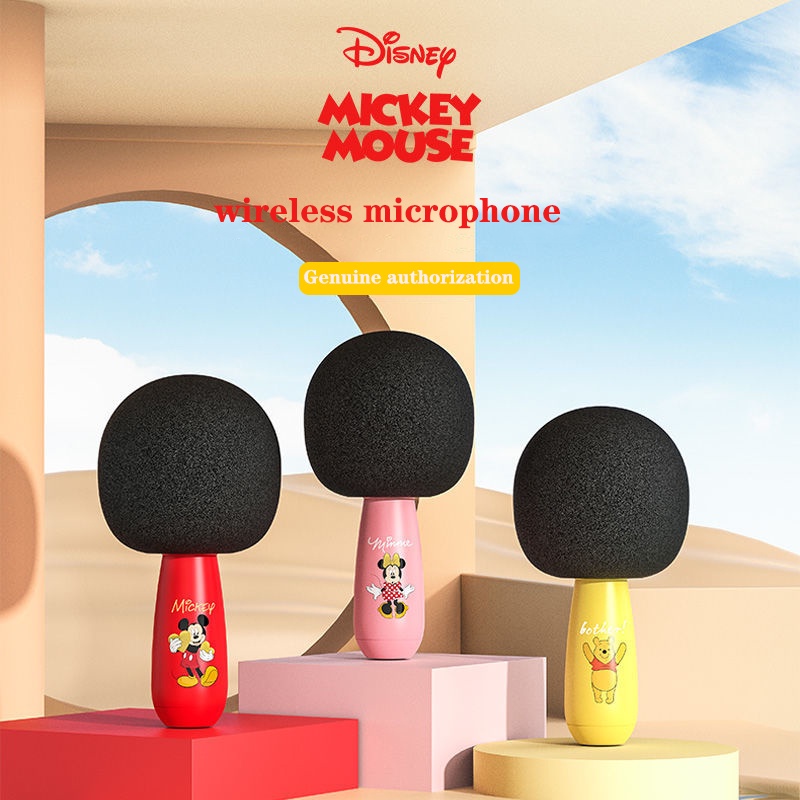 Micro Tích Hợp Loa Bluetooth Không Dây Tích Hợp Micro Disney Cho Điện Thoại Di Động K Song Home TV Baby Karaoke