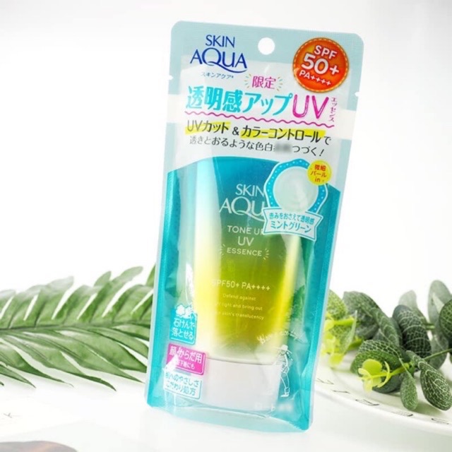 KEM CHỐNG NẮNG Skin Aqua Tone Up UV Essence SPF50+ PA++++ 80g XANH