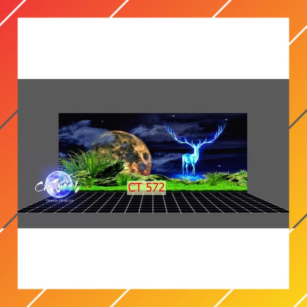 Tranh 3d dán bể cá thủy sinh