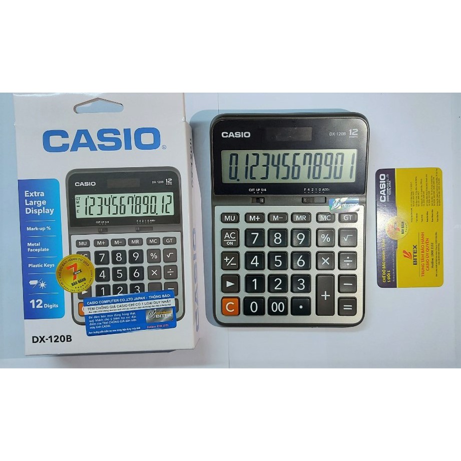 Máy tính Văn Phòng Chính hãng CASIO DX-120B
