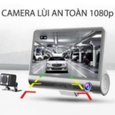 Camera hành trình ô tô 3 mắt X005 4 inch fullHD 1080p,camera sau chống nước-BM31 - BẢO HÀNH 6 THÁNG 🔥FREE SHIP🔥