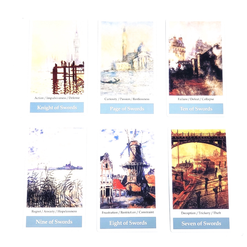 [Size Gốc] Bộ bài Claude Monet Impresionism Art Tarot G2