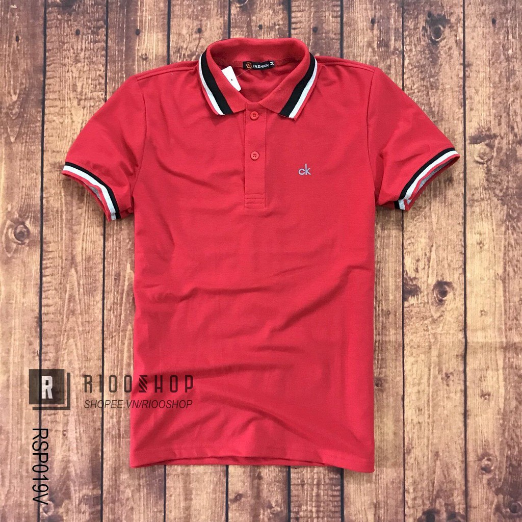 Áo polo cá sấu, áo phông nam có cổ cá sấu 4 chiều phối viền form rộng KAV tay ngắn đẹp RSP019V có size xxl Riooshop | BigBuy360 - bigbuy360.vn