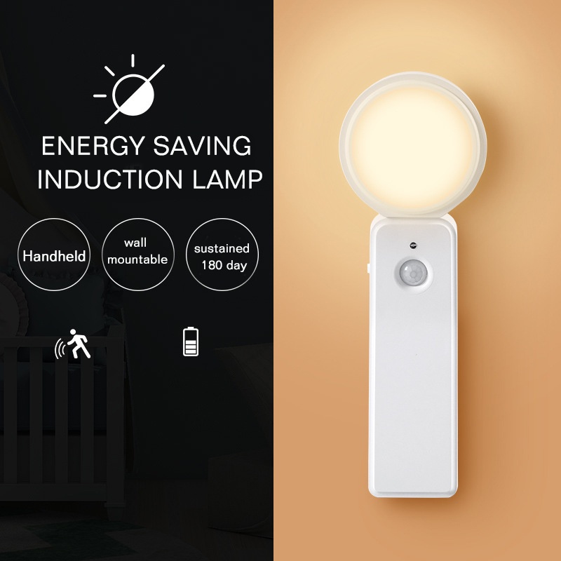 Đèn LED Ban Đêm Cảm Biến Chuyển Động 360 Độ Sạc USB° Đèn Led Xoay Chiếu Sáng Cầu Thang / Hành Lang / Phòng Ngủ / Nhà Bếp / Phòng Tắm