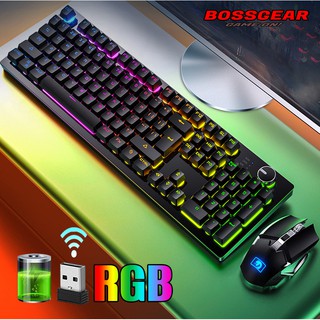 Bộ Combo Phím Chuột Không Dây Mamba K620 2.4Ghz ( LED RGB, Chuột slient, 2.4Ghz )