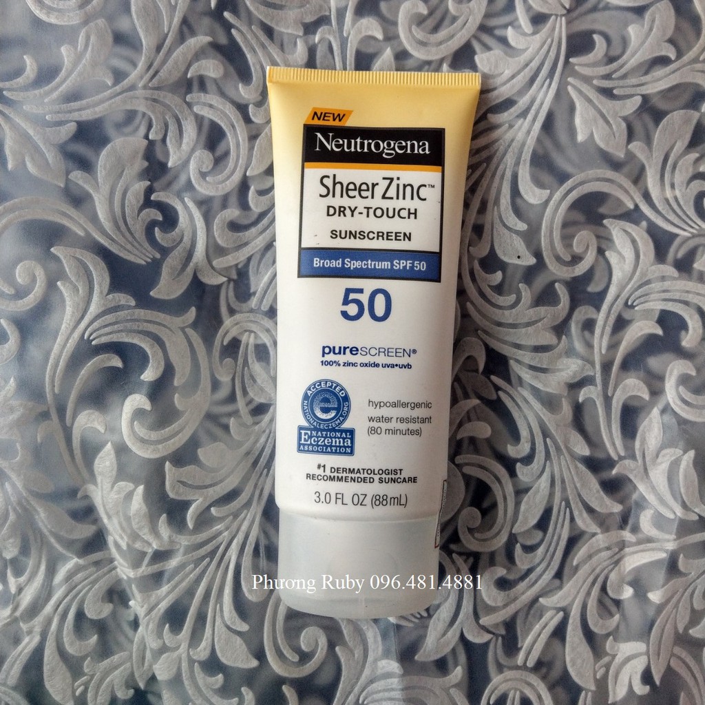 Kem Chống Nắng Neutrogena Sheer ZinC Dry Touch SPF 50 88ml