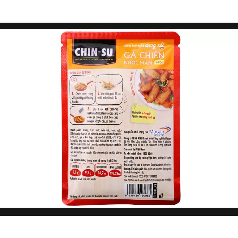 Xốt Gà Chiên Nước Mắm Chinsu 70g