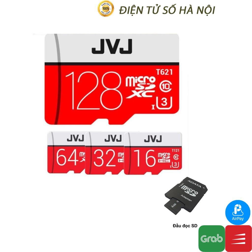 Thẻ nhớ 128Gb/64Gb/32Gb/16Gb JVJ Pro U3 Class10 kèm ADAPTER MicroSD – chuyên dụng cho CAMERA tốc độ cao 100Mb/s | BigBuy360 - bigbuy360.vn