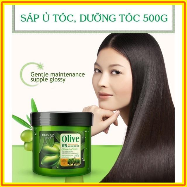 Bộ Sản Phẩm OLIVE BiOQUA siêu mượt tóc và phục hồi hư tổn ngăn rụng tóc