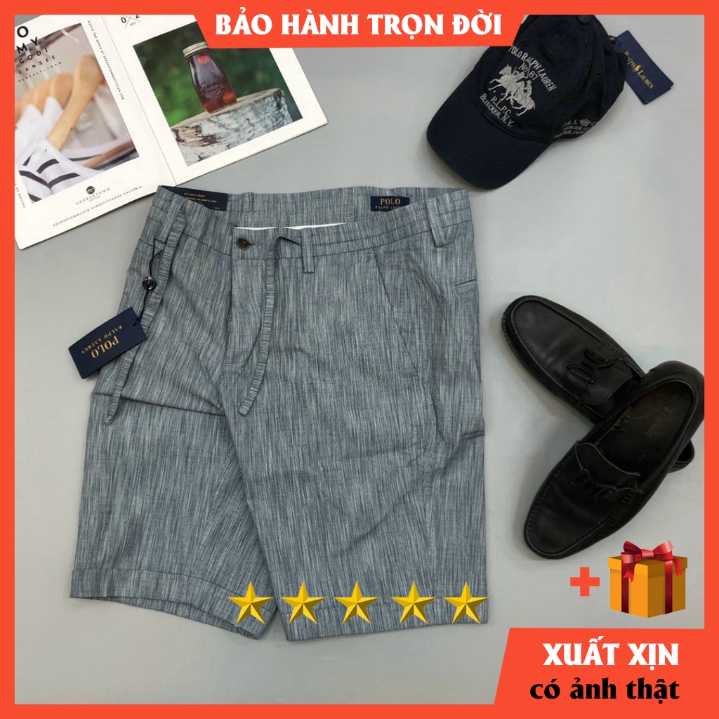 Quần short nam kaki hiệu P0L0 cao cấp BẢO HÀNH TRỌN ĐỜI