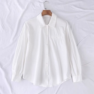 Áo sơ mi trắng oversized tay bồng dư xịn