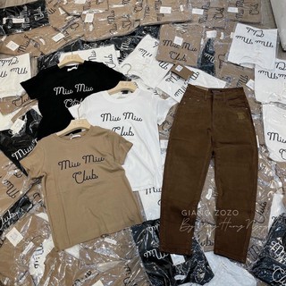 [FREESHIP - HÀNG LOẠI 1] ÁO PHÔNG MIU MIU CHẤT ZIP MỊN