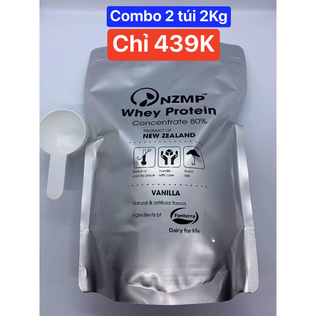 COMBO 2KG WHEY PROTEIN CONCENTRATE 80% NZMP