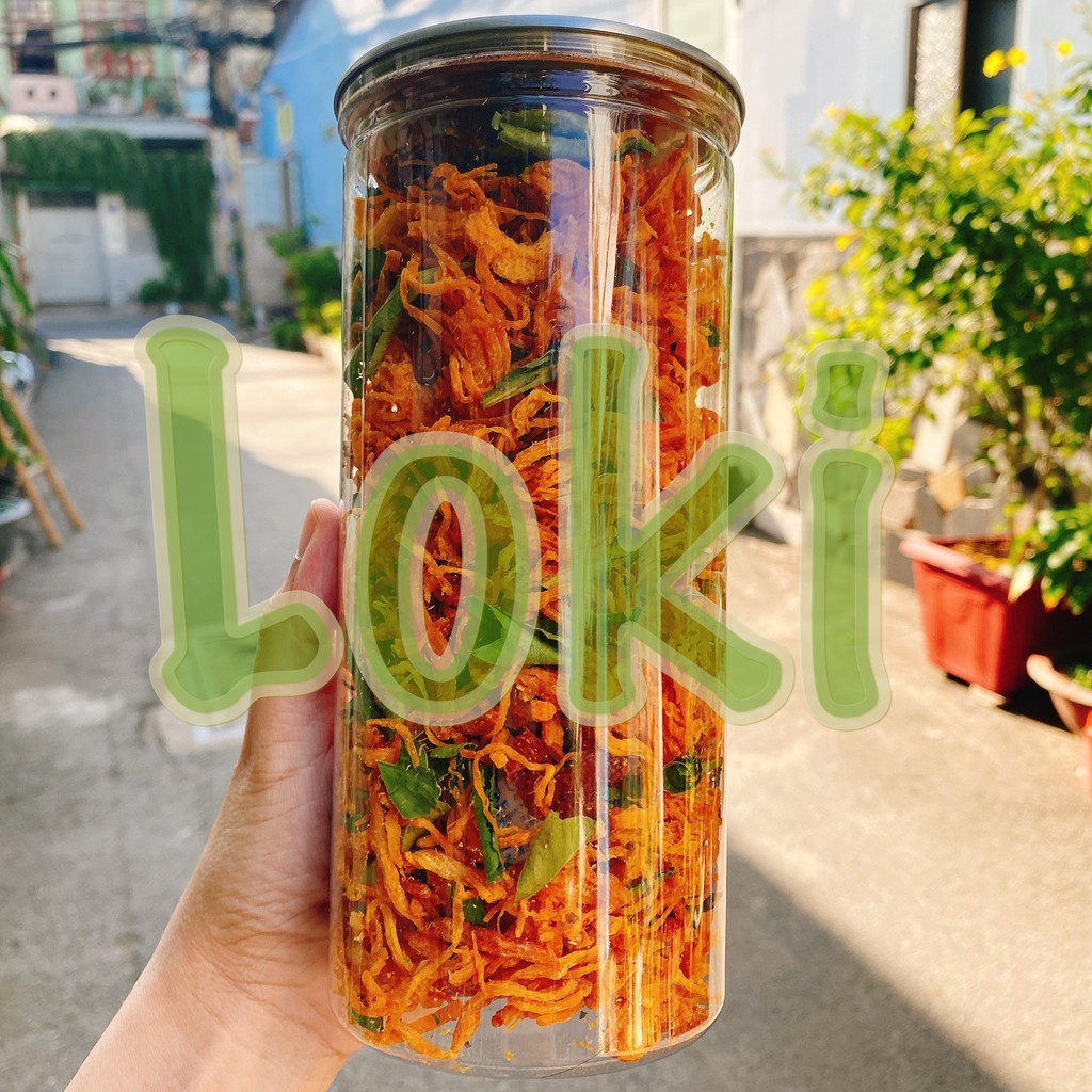 1 LON KHÔ GÀ LÁ CHANH 300g - Đồ ăn vặt bán chạy | BigBuy360 - bigbuy360.vn
