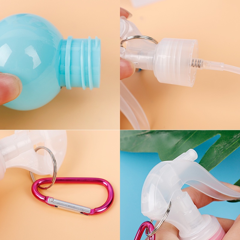 Chai Xịt Rỗng Đựng Nước Hoa 100Ml Hình Quả Bầu Kèm Móc Treo Tiện Lợi Dành Cho Đi Du Lịch