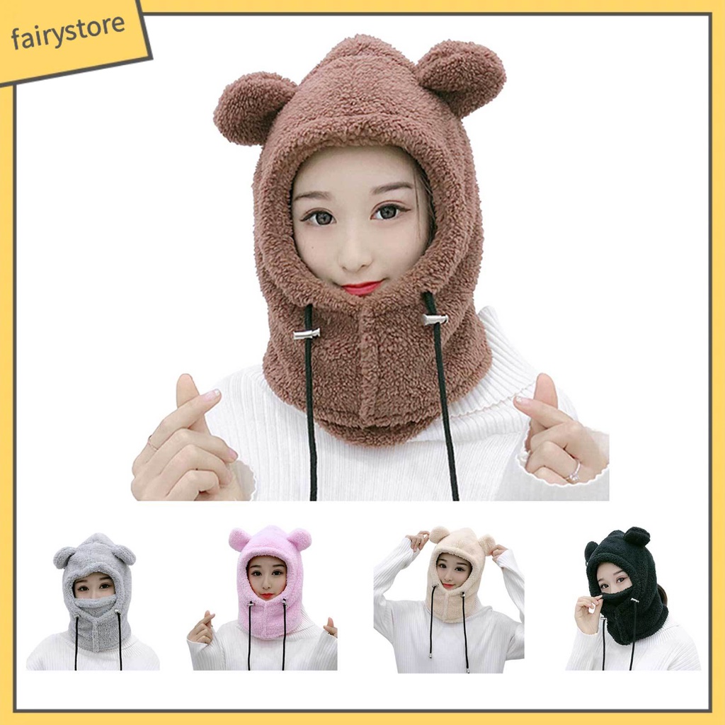 Mũ Trùm Đầu Chắn Gió Thời Trang Thu Đông Cho Bé