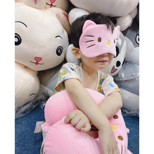 Gối Chữ U - Gối Cổ Kèm Bịt Mắt Chất Liệu Cao Su Non Cao Cấp - Xưởng Gấu Bông Việt Nam