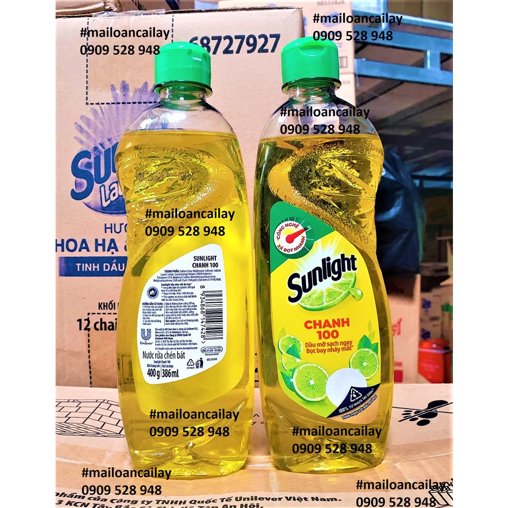 Nước rửa chén sunlight chanh 400g